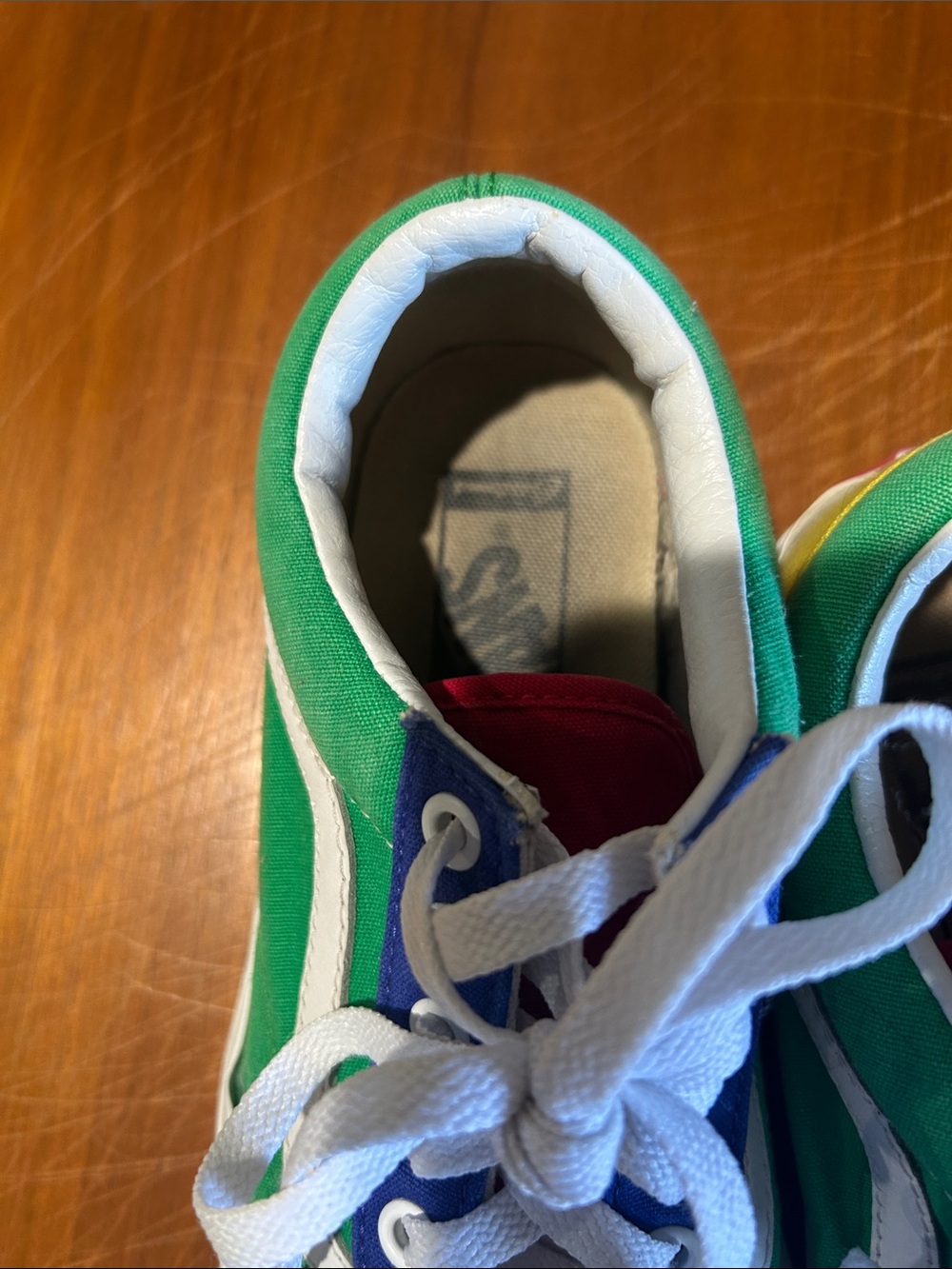 Multi-Color Lace-Up Vans - Picture 4 of 8